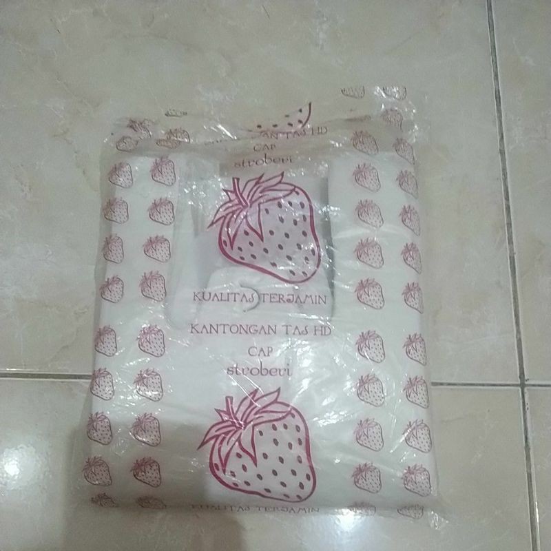 Kantong Plastik Asoy  Putih Stroberi Shopee Indonesia