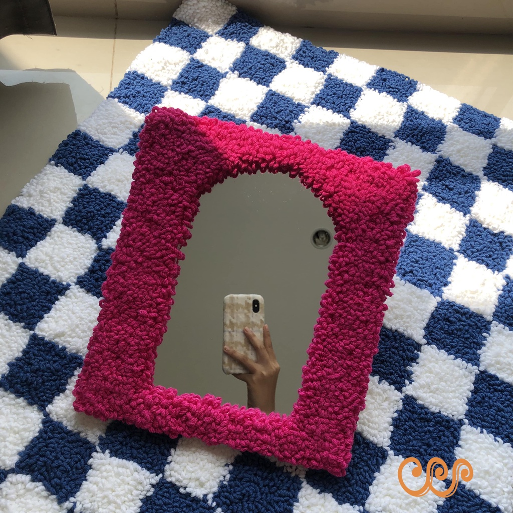 [craftzilla] Punch Needle Mirror / Cermin Aesthetic