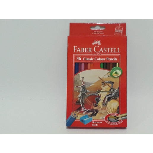 

WARNAPENSIL- PENSIL WARNA FABER CASTELL CLASSIC 36 WARNA -PENSIL WARNA