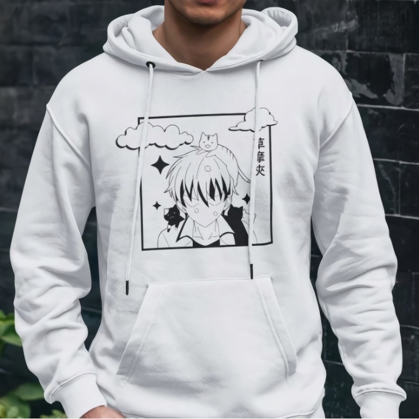 Hoodie Sohma Kyo Cat Anime Manga Fruits Basket Premium Unisex