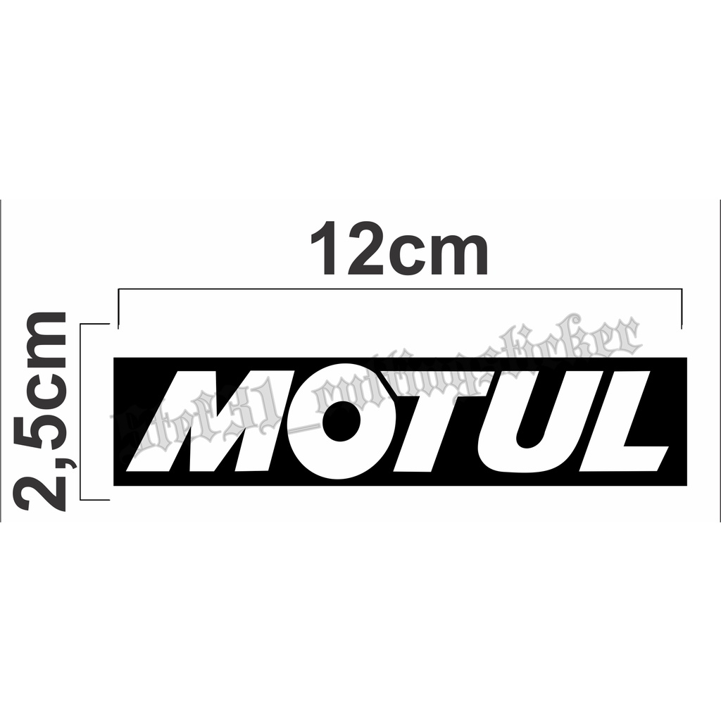 

2 pcs Stiker cutting tulisan motul