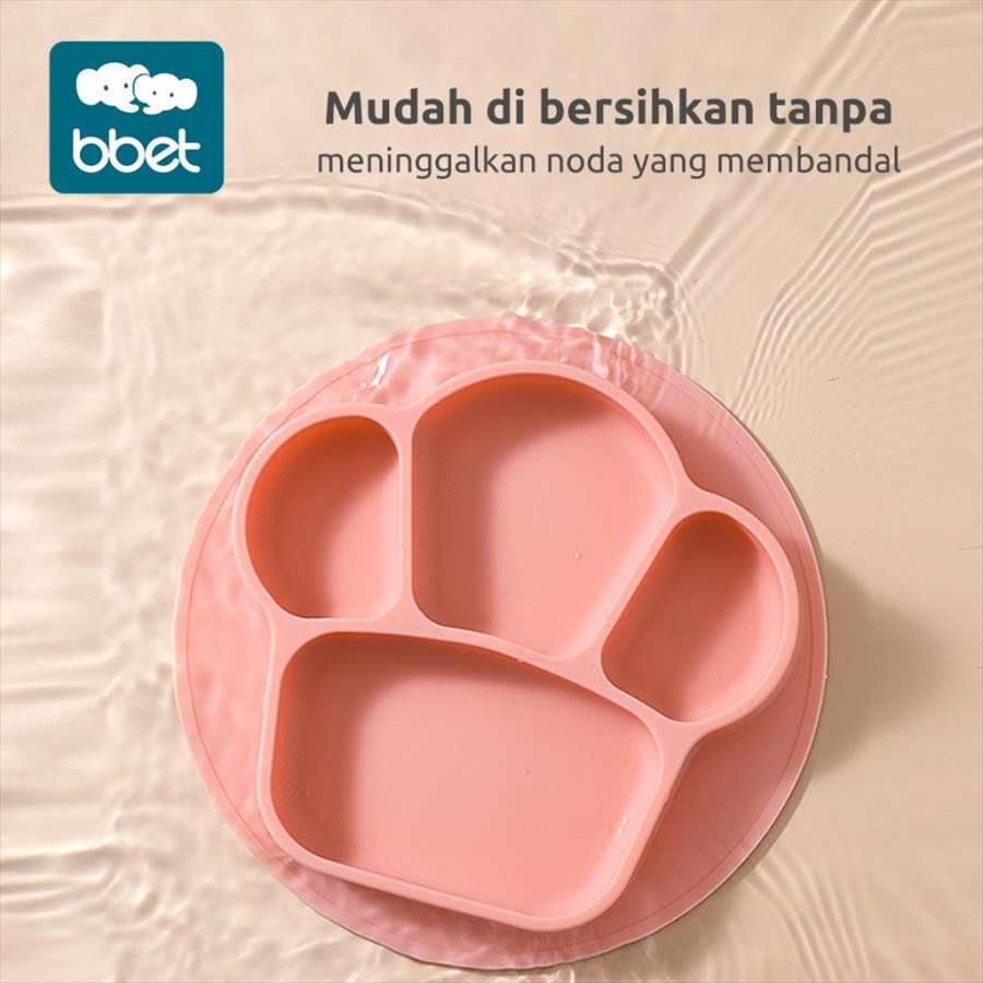 BBET Baby Silicone Divided Plate / Piring Sekat Silikon