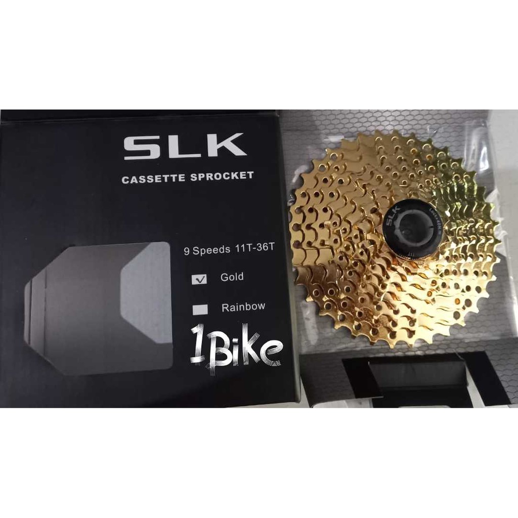 Sprocket 9 Speed 11-36T SLK GOLD Cassete