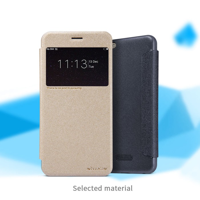 VIVO V5 Y67 Flip Cover NILLKIN SPARKLE Back Hard Case