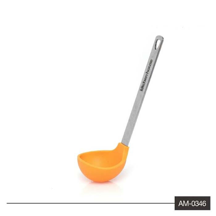 KH AM0346 MINI ORANGE LADLE SILICONE SENDOK KUAH BAHAN SILIKON SODET