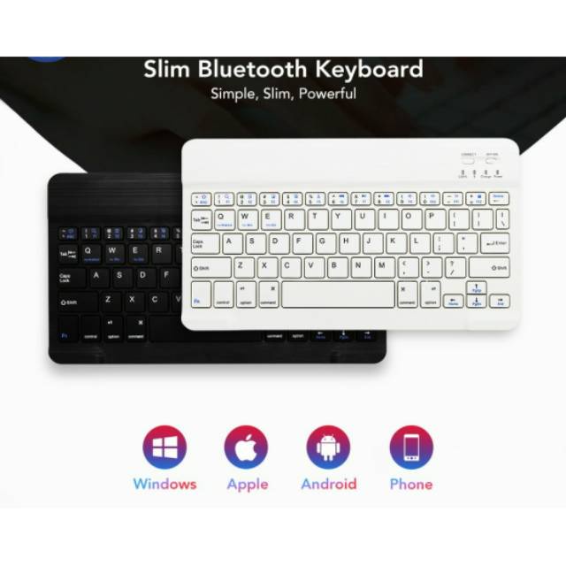 Paket Keyboard + Mouse Bluetooth Wireless set Bluetooth connection For iPad Android iOS