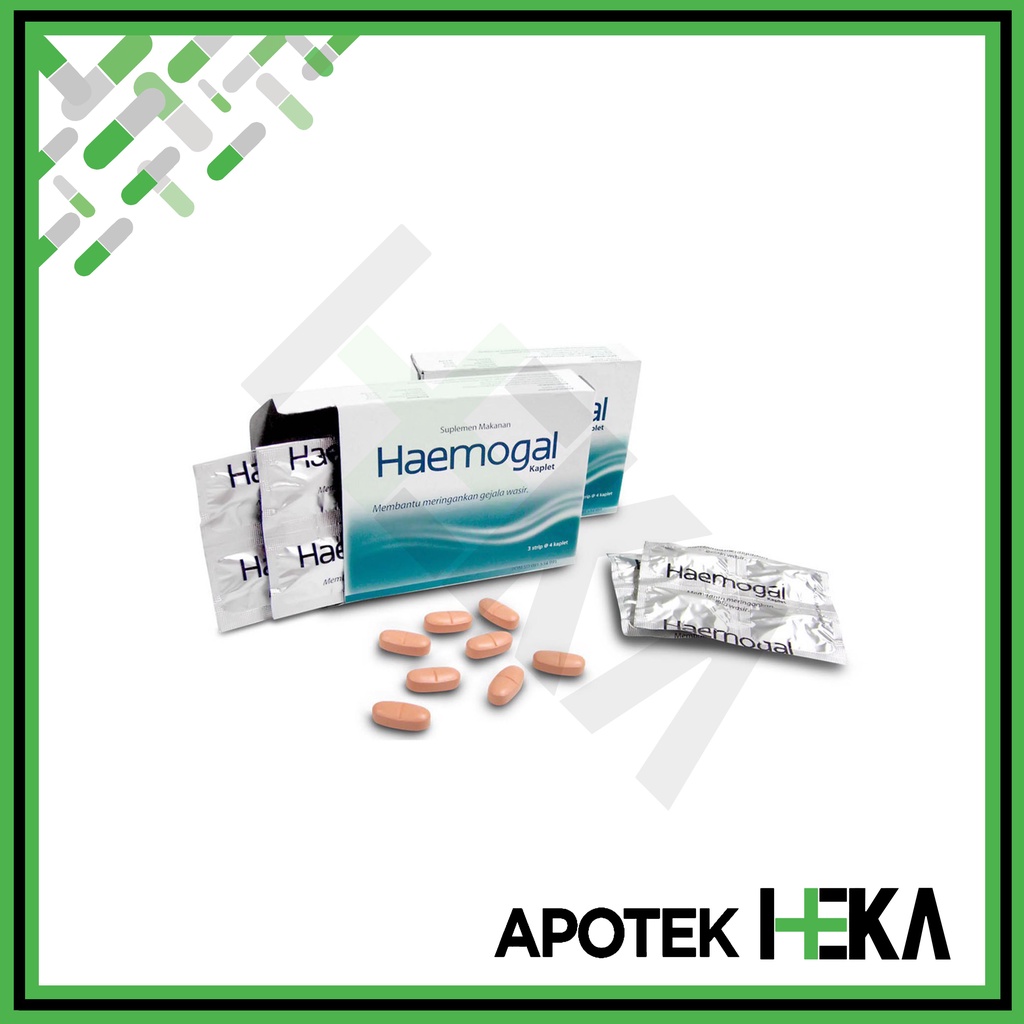 Haemogal Kaplet Box isi 3x4 Tablet - Meringankan Gejala Wasir Ambeien (SEMARANG)