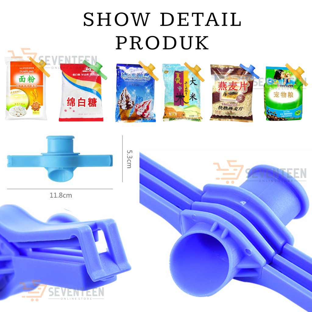 HOLDER KEMASAN TUANG SERBAGUNA / HOLDER PLASTIK BUMBU DAPUR DETERGEN / HOLDER KEMASAN SNACK CLIP