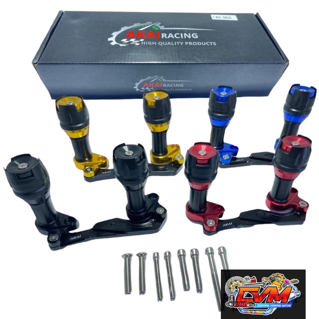 Jalu Knalpot Pelindung knalpot Akai Racing Full Cnc Universal Nmax,Nmax New,Aerox,Lexi,Xmax,Pcx,Adv &amp; Lainnya