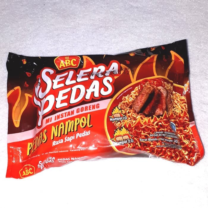 [HALAL] ABC Selera Pedas Mi Instan Goreng Pedas Nampol Rasa Sapi Pedas 70gr