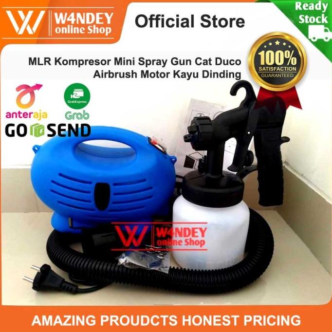 MLR Kompresor Mini Spray Gun Cat Duco Airbrush Motor Kayu Dinding