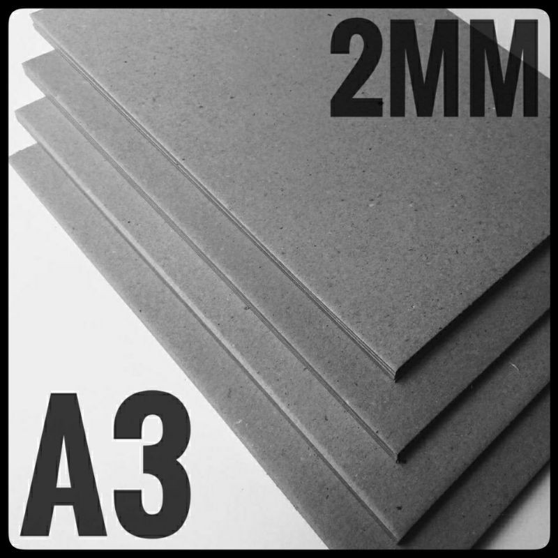 

KARTON BOARD NO 30 / 2 MM UK A3 29,7 MM x 42 CM ( ISI 10 LEMBAR )