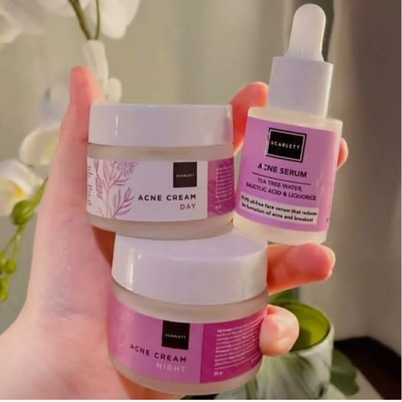 Paket Acne Scarlett// paket Acne// Scarlett Original//Acne Cream//SerumAcne