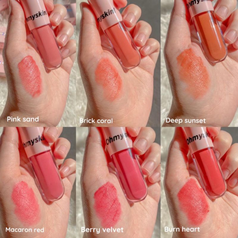 [DIST.MEDAN]LIP VELVET LIPSTIK LIPSTICK LIPTINT/CREAM KOREAN OHMYSKIN OFFICIAL SOFT TONE