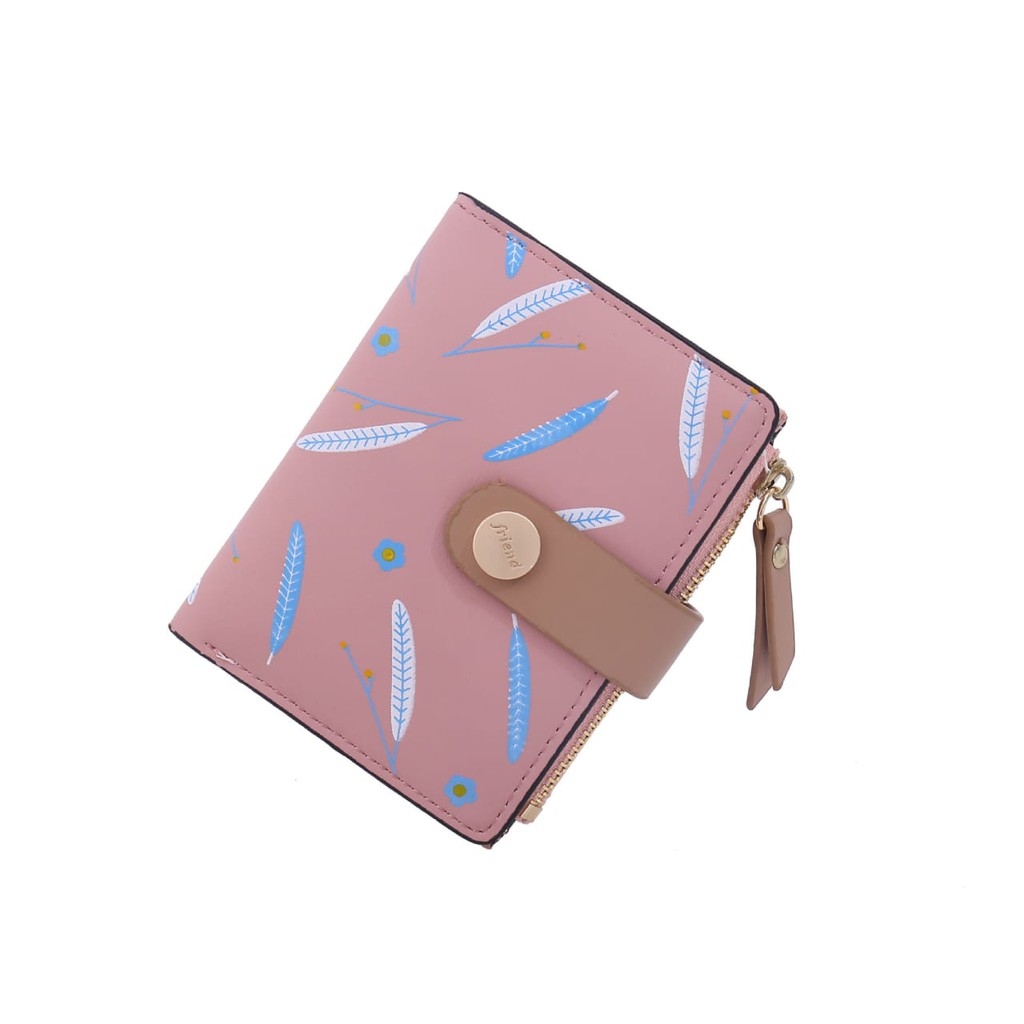 DOMPET LIPAT WANITA IMPORT MURAH KECIL KULIT NADU MINI KARTU KOIN PENDEK BRANDED BATAM PREMIUM KOREA