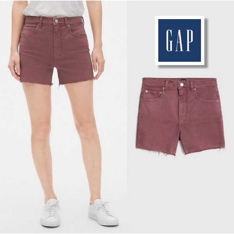 ORI GAP Short Pants / Celana Pendek Jeans Denim Wanita Maroon