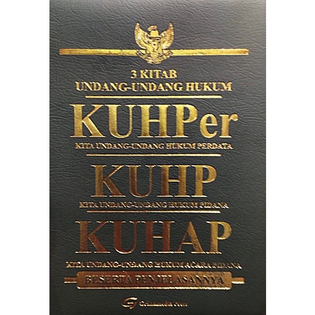 3 Kitab Undang-Undang Hukum: KUHPer, KUHP, KUHAP SC Beserta Penjelasannya(Hukum)