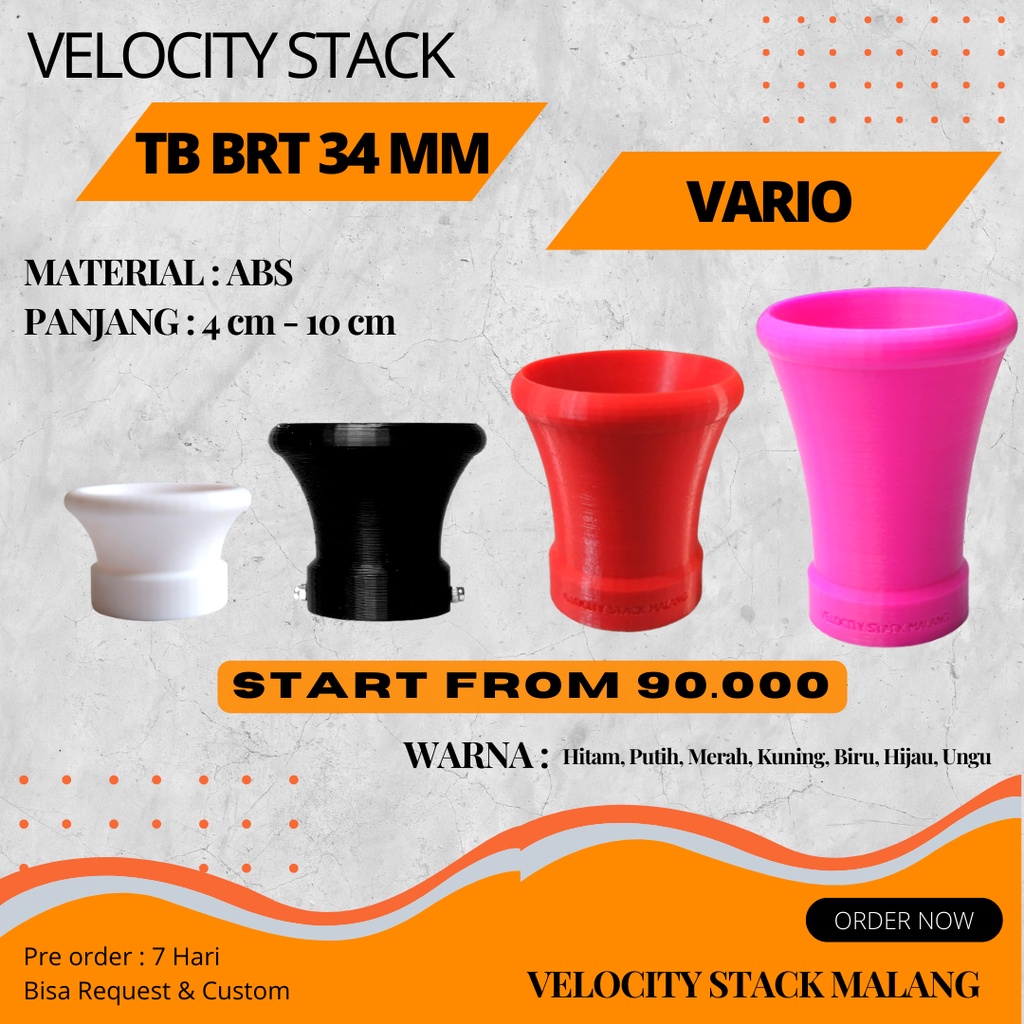Velocity Stack TB BRT uk 34mm Vario