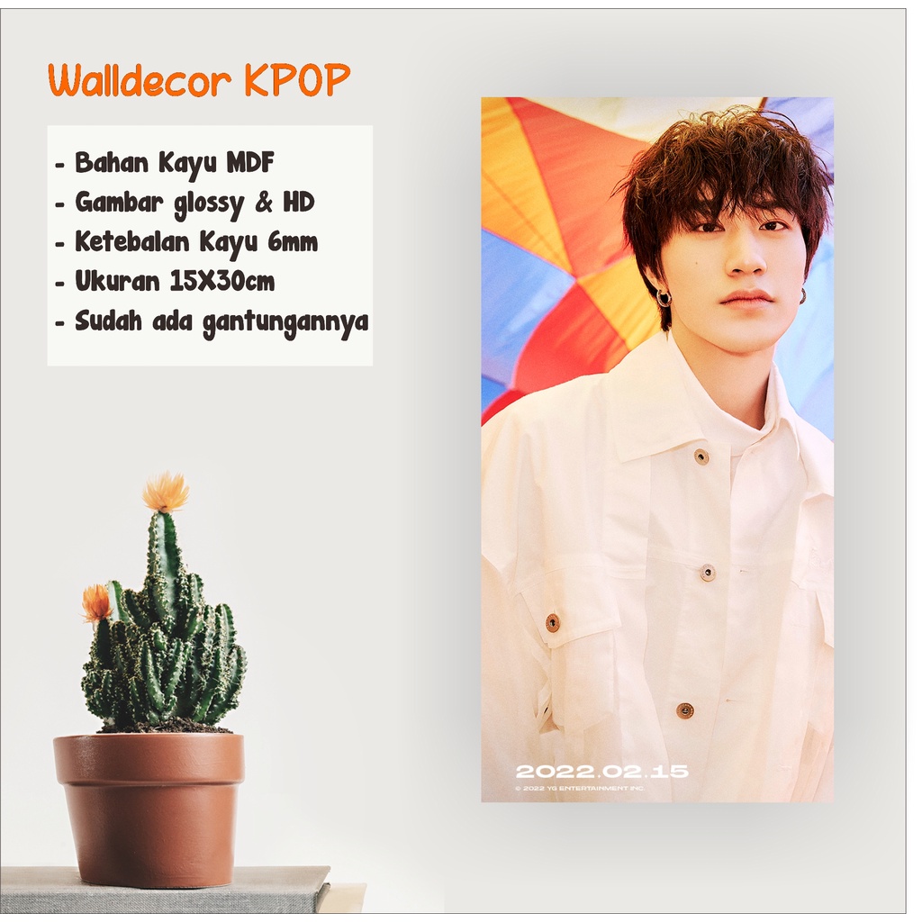 WALLDECOR TREASURE YEDAM UKURAN 15X30 CM WALL DECOR POSTER KAYU HIASAN DINDING KPOP