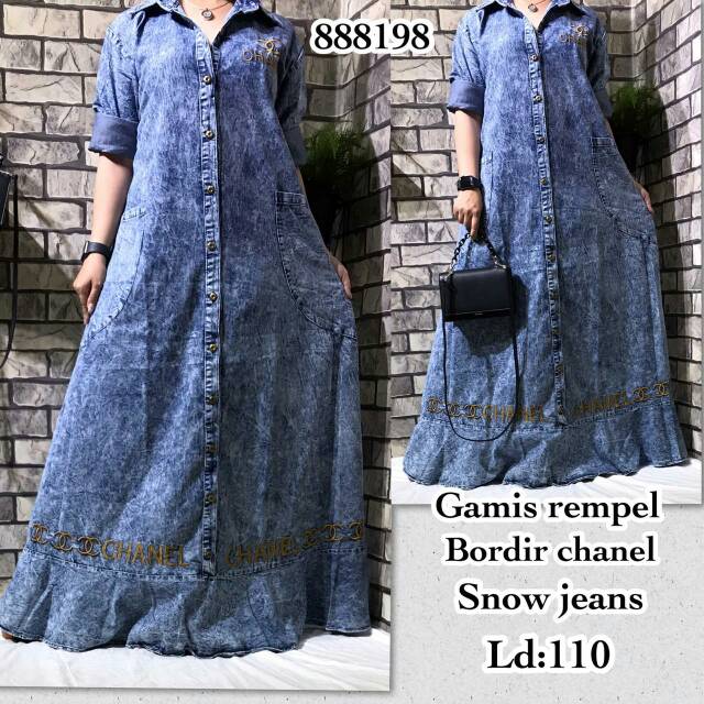 Gamis jeans Chanel
