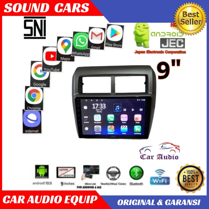 Double din Android AGYA Double din Android AYLA Head Unit ANDROID JEC Best Quality Garansi Original