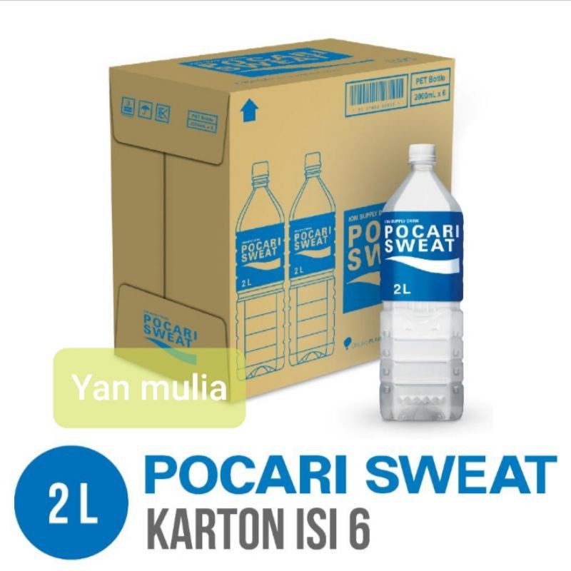 pocari sweat 2 liter 1 dus isi 6 botol