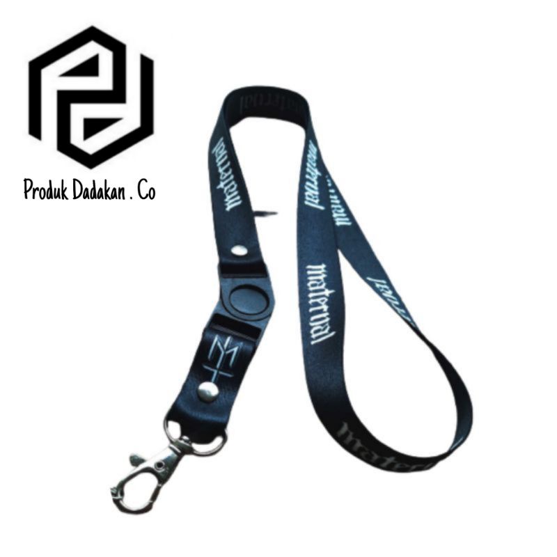 

lanyard gantungan MATERNAL logo/kunci/tulisan/tali kartu nama/flashdisk/key/kartu nama/idcard/hp