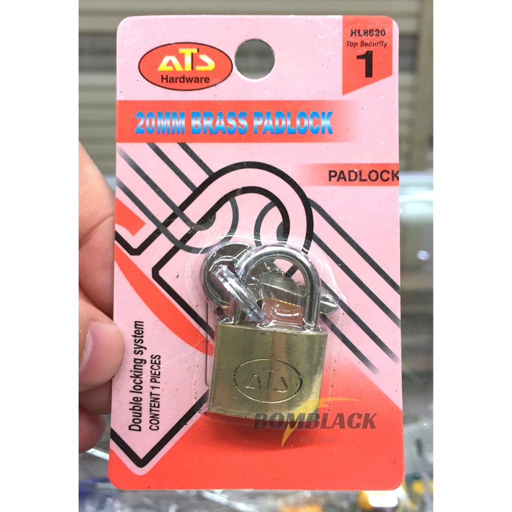 Gembok ATS 20mm Gembok Koper Loker Laci Lemari Pintu Kecil Mini MURAH