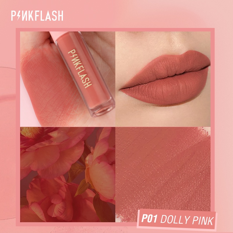 PINKFLASH Matte lip gloss lipstik tahan lama anti air-PF-L01