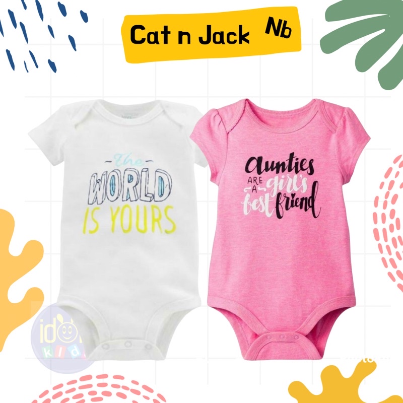(COD) Romper bayi baby Cat and Jack (1)