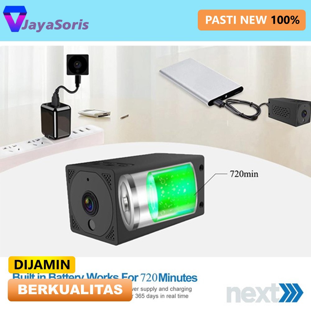 KAMERA CCTV MINI WIFI TERSEMBUNYI OUTDOOR CAMERA PENGINTAI MINI KECIL TANPA KABEL SPY CAM CAMERA 14