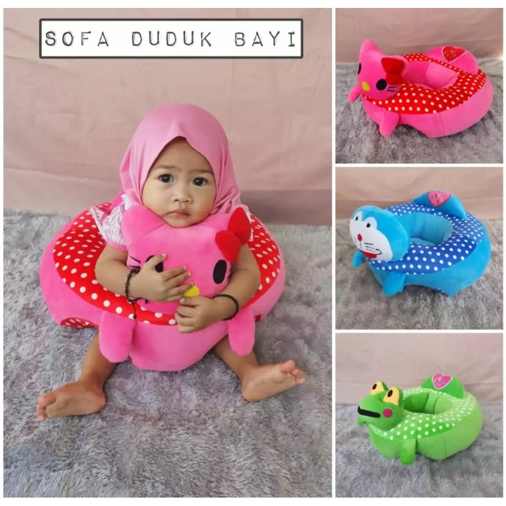 Sofa Bayi Motif Karakter (Alat bantu belajar duduk bayi)