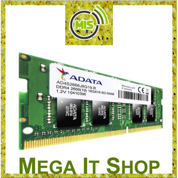 MEMORY RAM ADATA DDR4 8GB 2666MHZ SODIMM ADATA 8GB