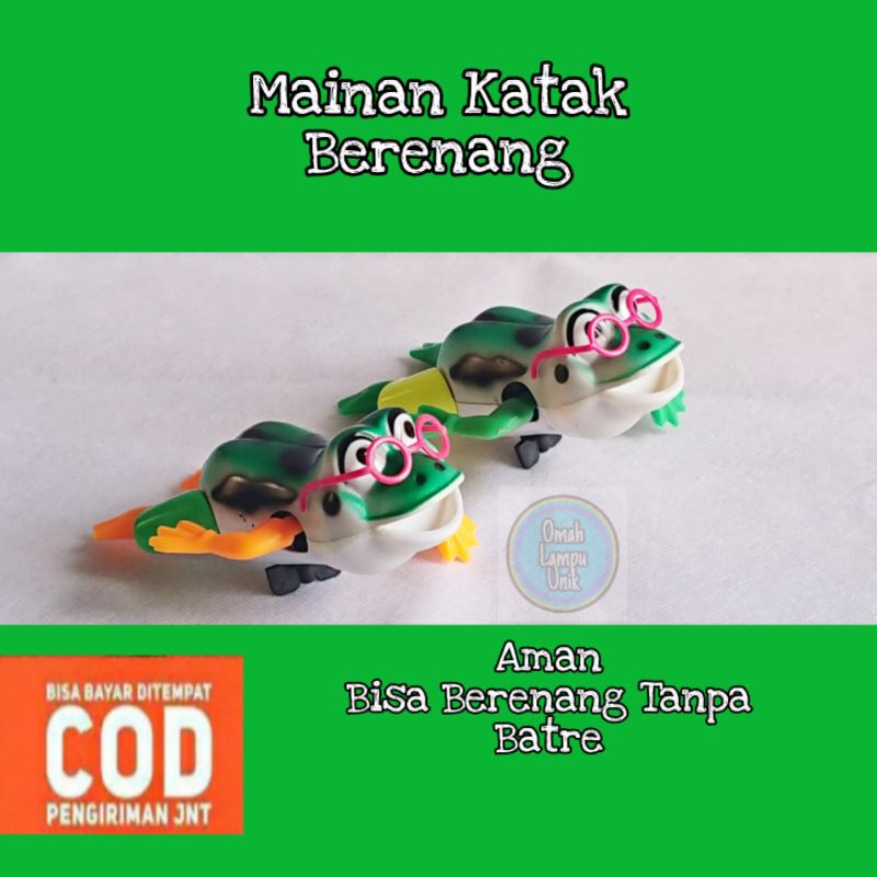 Mainan Anak Edukasi Katak Berenang Tanpa Batre/ Mainan Kodok Berenang Murah