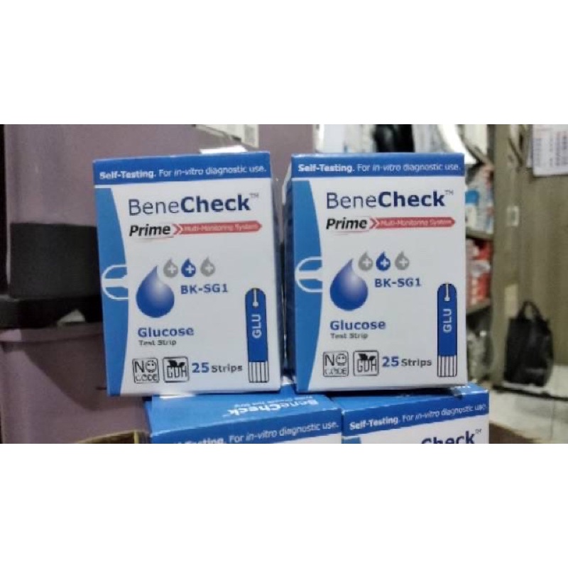 strip benecheck glucose / gula