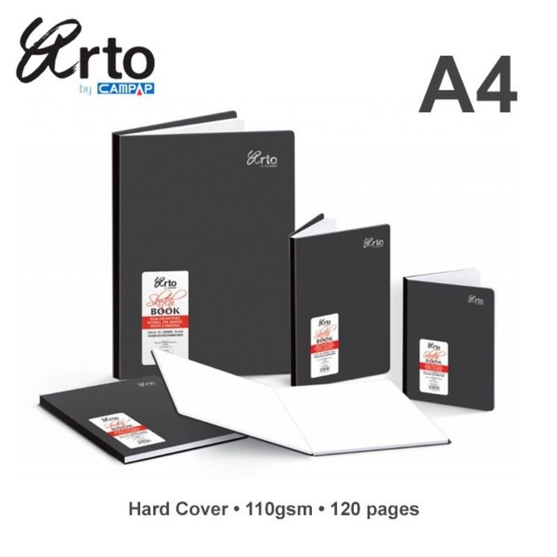 

ARTO A4 HARD COVER SKETCH BOOK 110gsm