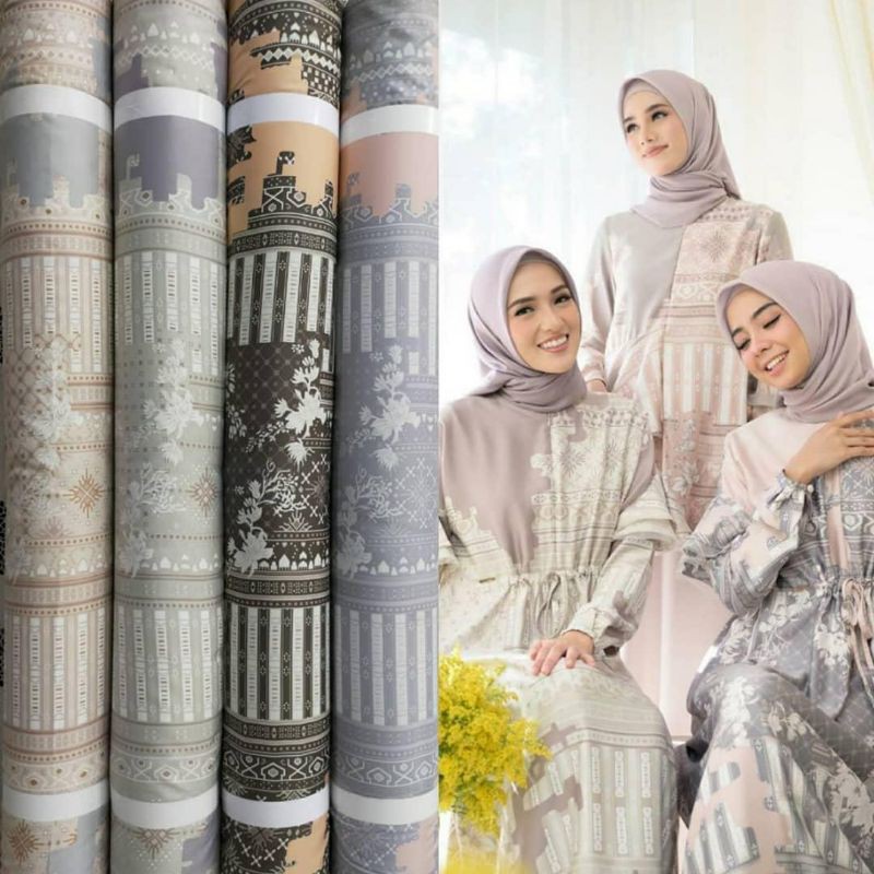 TERMURAHKAIN GAMIS RIA MIRANDA ORIGINAL/KAIN PRADA CREPE