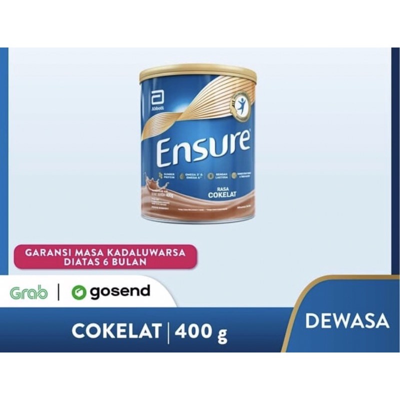 Ensure 400 gram coklat &amp; vanilla ( susu nutrisi dewasa/lanjut usia )