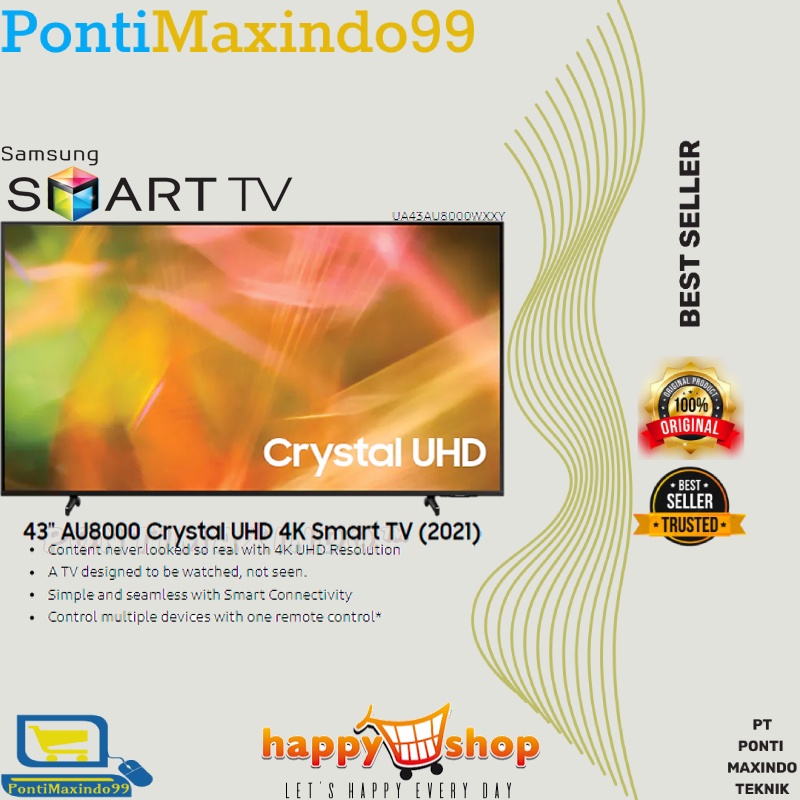 SMART TV UHD 4K SAMSUNG 43 INCH AU8000