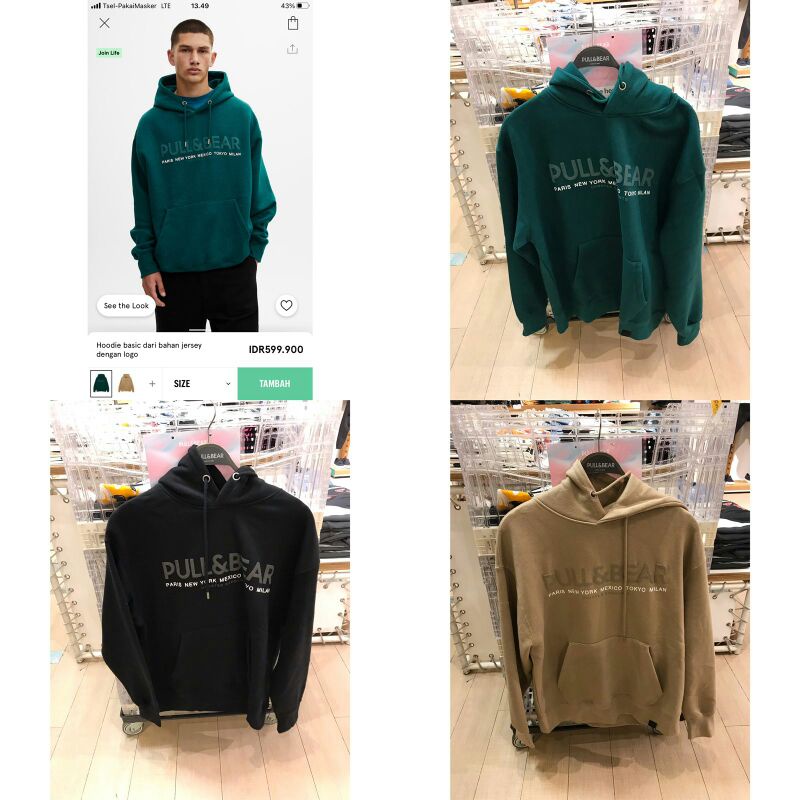 jaket hoodie pull&bear jastip mengshop