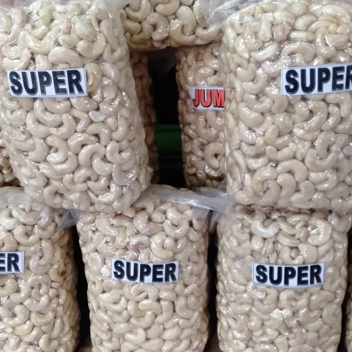 Kacang Mede MENTAH Super 1kg - Snack Mete Mente Raw Cashew Nut Imut Kupas Murah Kiloan MENTAH