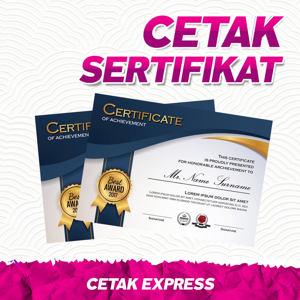 

cetak sertifikat EXPRESS anti luntur MESIN DIGITAL FUJI FILM