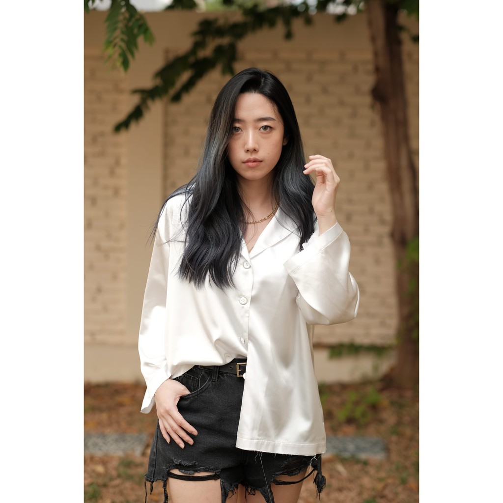 Audry Satin Shirt / Kemeja Satin