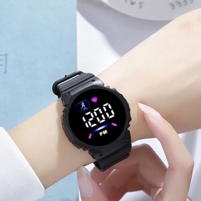 (KW) jam tangan pria wanita rubber digital M-1183