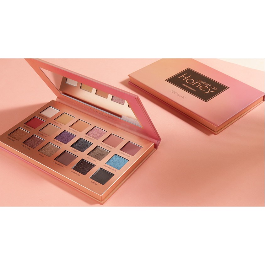 Focallure 18 Color Eyeshadow Sweet As Honey Eyeshadow Palette Focallure Eyeshadow Matte Focallure Eyeshadow Shimmer Focallure Palet Eyeshadow Focallure Focallur Focalure Fucallure Foccalure