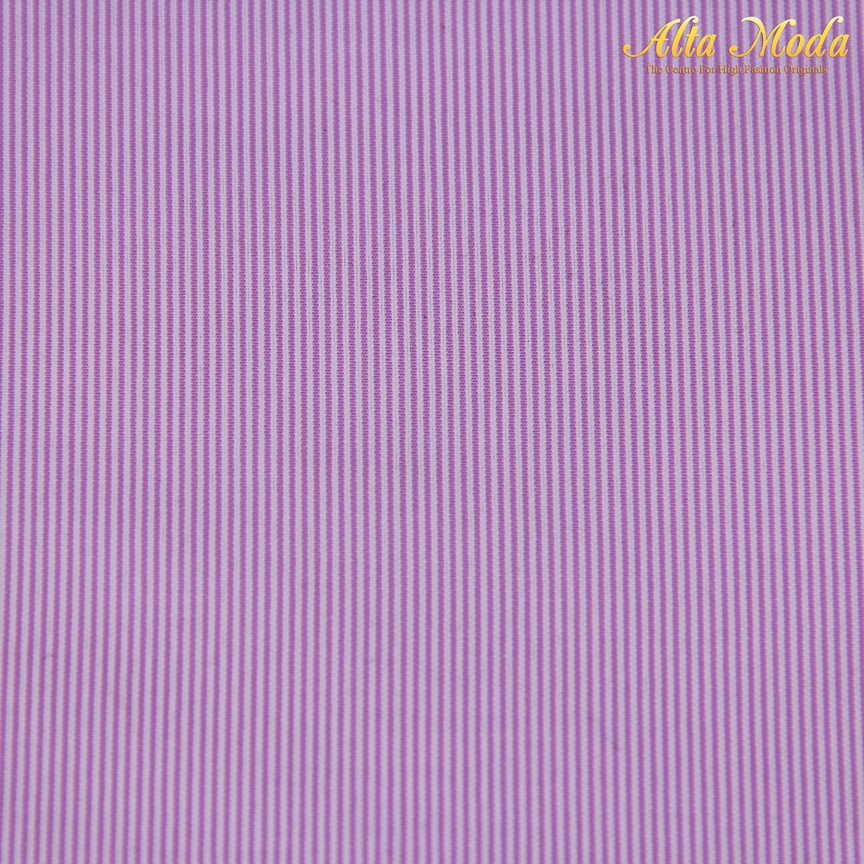 

Alta Moda Cotton Shirting Ungu Motif Garis Putih (1M)