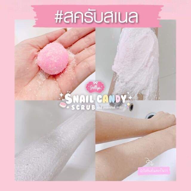 Snail Candy Scrub 3 in 1  by Jellys 300gr Original Thailand | Pengangkat Daki | Lulur | SPA | Browit.id