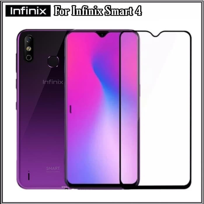 KOREAN FULL LEM Infinix Smart 4 X653 6.6 inchi Tempered Glass FULL SCREEN TG 5D 9D 21D FULL GLUE