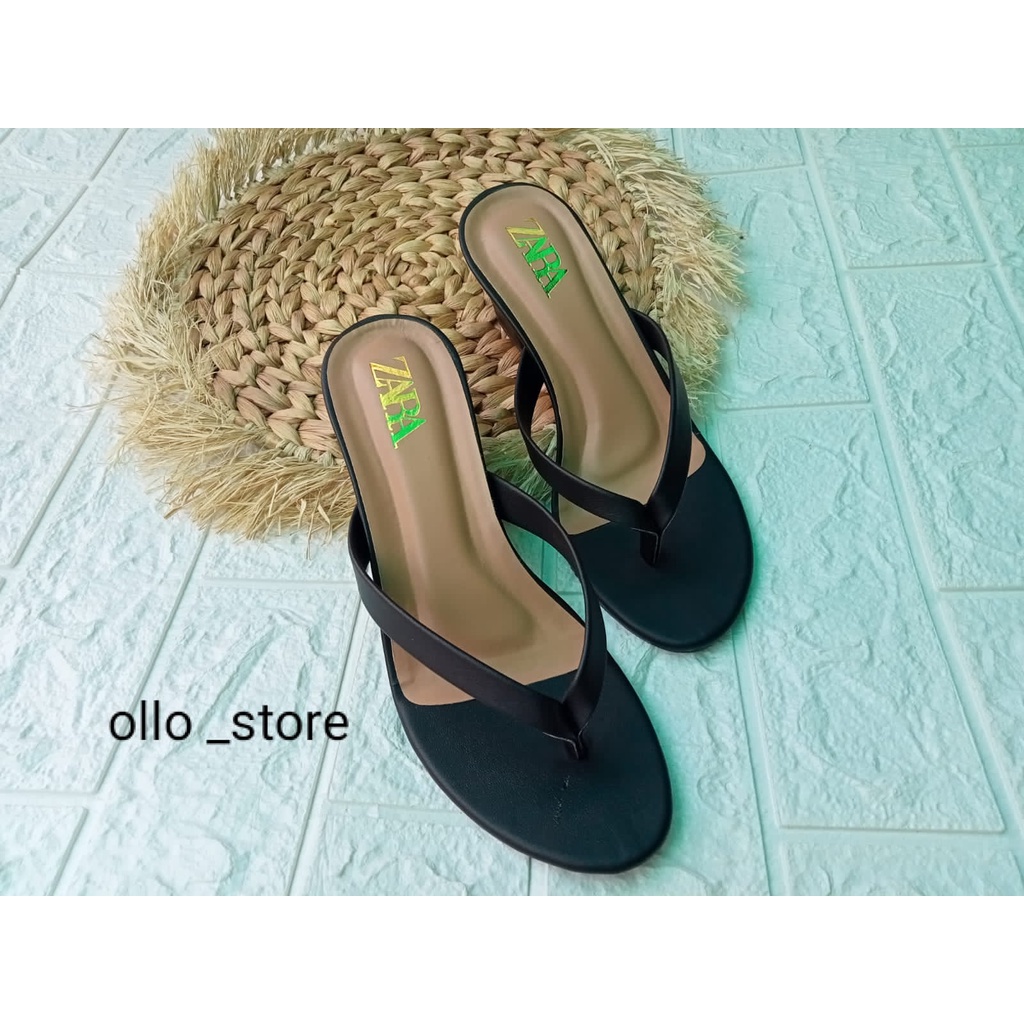 special promo ollo store sandal high heels ZARA jepit wanita