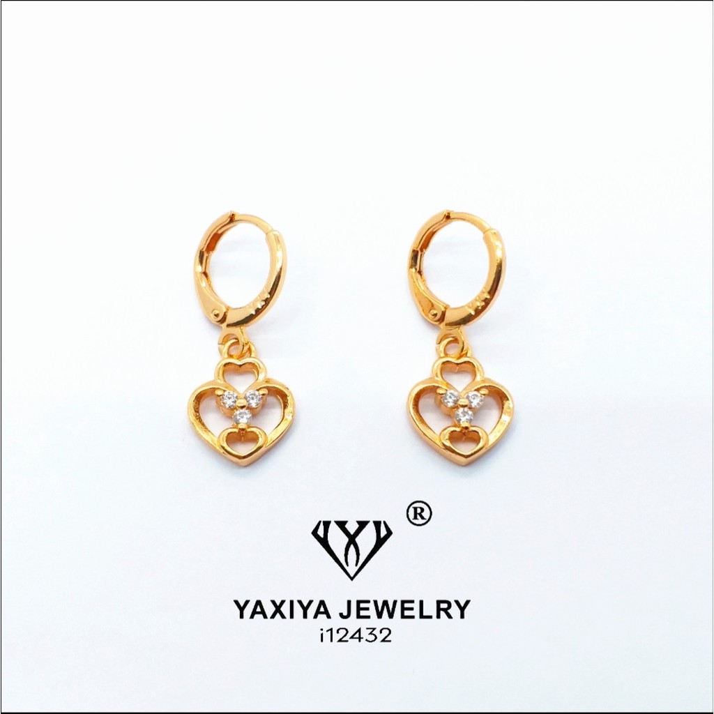 

Anting Permata Lapis Emas Perhiasan Imitasi Gold 18K Yaxiya Jewelry i12432